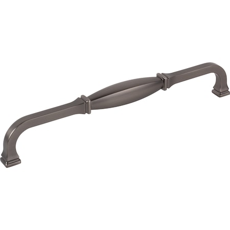 Jeffrey Alexander 18" Center-to-Center Brushed Pewter Audrey Appliance Handle 278-18BNBDL
